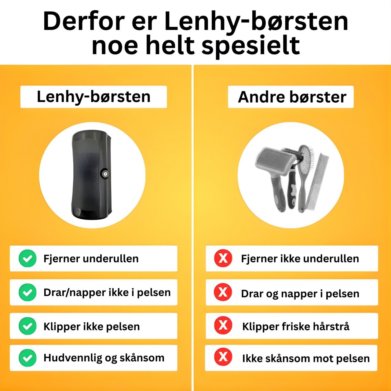 Lenhy – Hundebørste